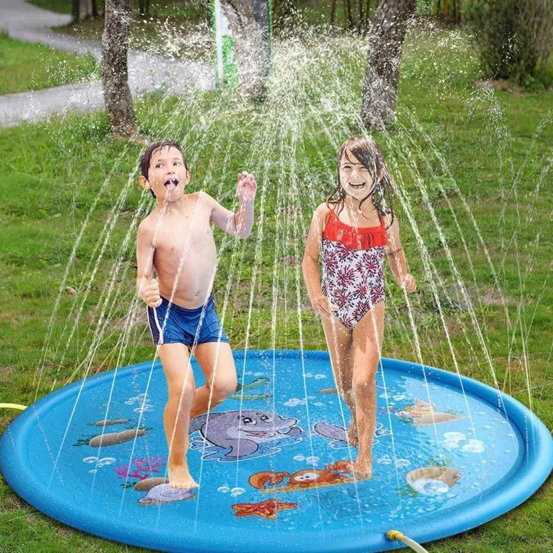 Kids Outdoor Yard Toys - สระน้ําน้ําเด็กกลางแจ้งของเล่นตลกเด็ก Inflatable รอบ Sprinkler MAT YARD