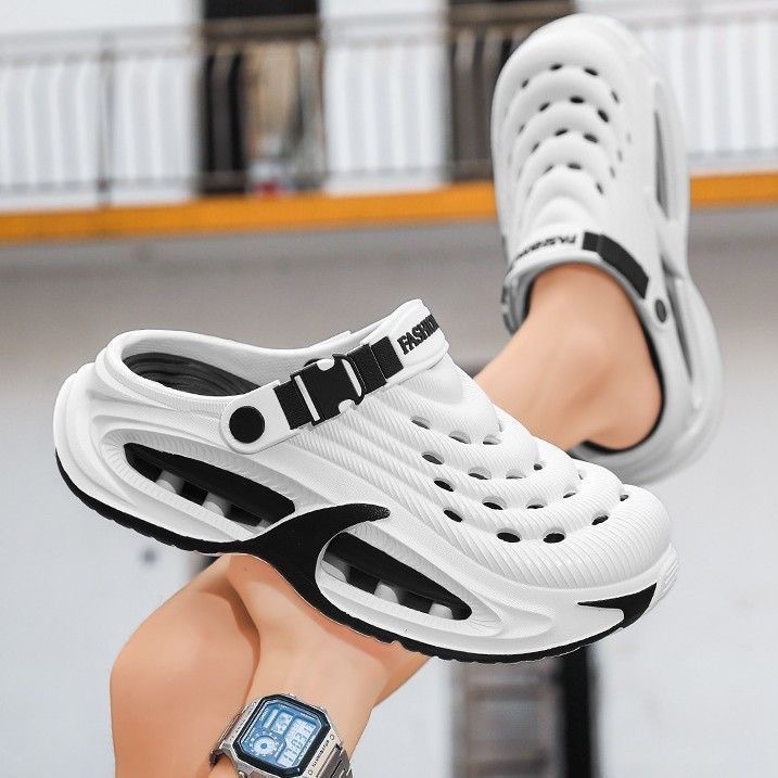 Kids Outdoor Shoes - รองเท้าแตะผู้ชายพื้นหนา ระบายอากาศดี เหมาะสำหรับใส่หน้าร้อน ใส่เดินชายหาด ใส่เที่ยวกลางแจ้ง