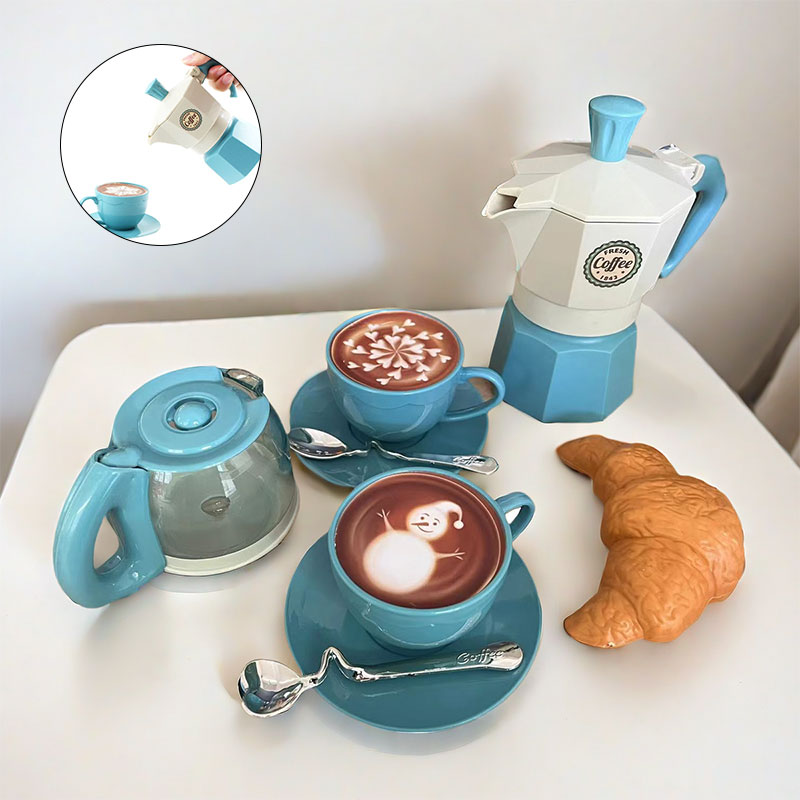 Kids Outdoor House Accessories - 4/11PCS retend เล่นกาแฟจําลองชุด Play House/ห้องครัวกลางแจ้ง DIY