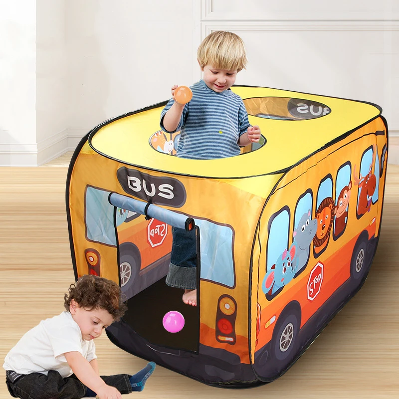 Kids Outdoor House Accessories - เต็นท์เด็ก Pop Up เล่นเต็นท์ของเล่นกลางแจ้งพับ Playhouse Fire