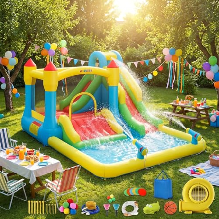 บ้านลมเป่าลมสำหรับเด็กเล่นน้ำก - Kids Outdoor Ball บทวิจารณ์และราคา