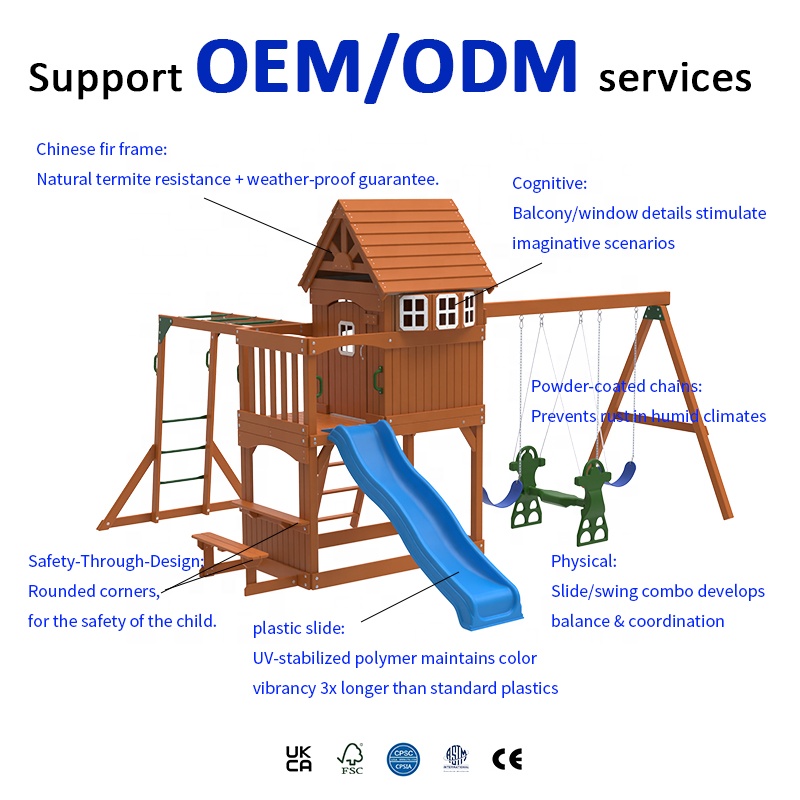 ชุดเครื่องเล่นสนามเด็กเล่นกลาง - Kids Outdoor Monkey Bars บทวิจารณ์และราคา