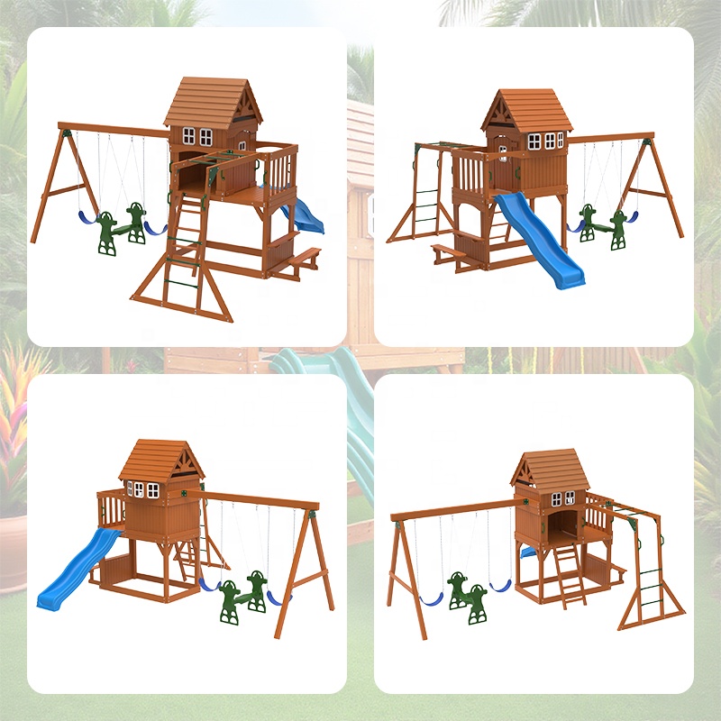 ชุดเครื่องเล่นสนามเด็กเล่นกลาง - Kids Outdoor Monkey Bars บทวิจารณ์และราคา