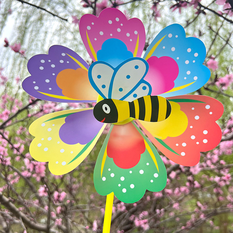 กังหันลมรูปดอกไม้การ์ตูน 1 ชิ้ - Kids Outdoor Yard Toys บทวิจารณ์และราคา
