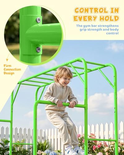 ชุดบาร์ลิงสำหรับเล่นกลางแจ้ง พ - Kids Outdoor Monkey Bars บทวิจารณ์และราคา