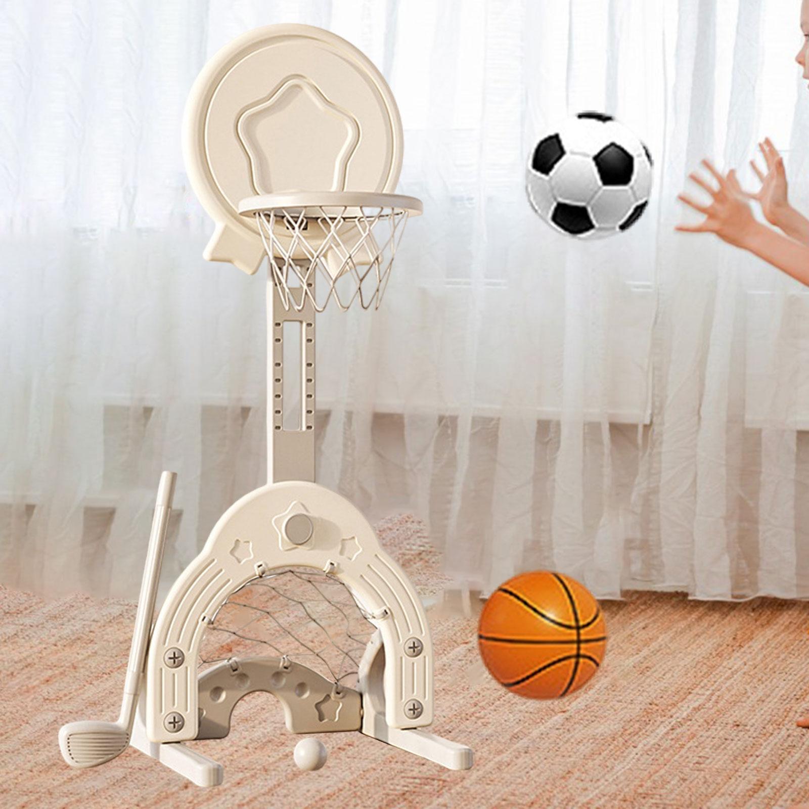 ชุดห่วงบาสเก็ตบอล3อิน1ของเล่นก - Kids Outdoor Yard Toys บทวิจารณ์และราคา