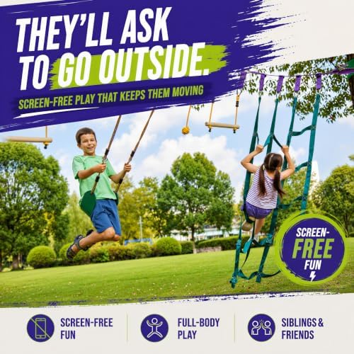 สนามกีฬาผจญภัยสำหรับเด็ก - ชุด - Kids Outdoor Monkey Bars บทวิจารณ์และราคา