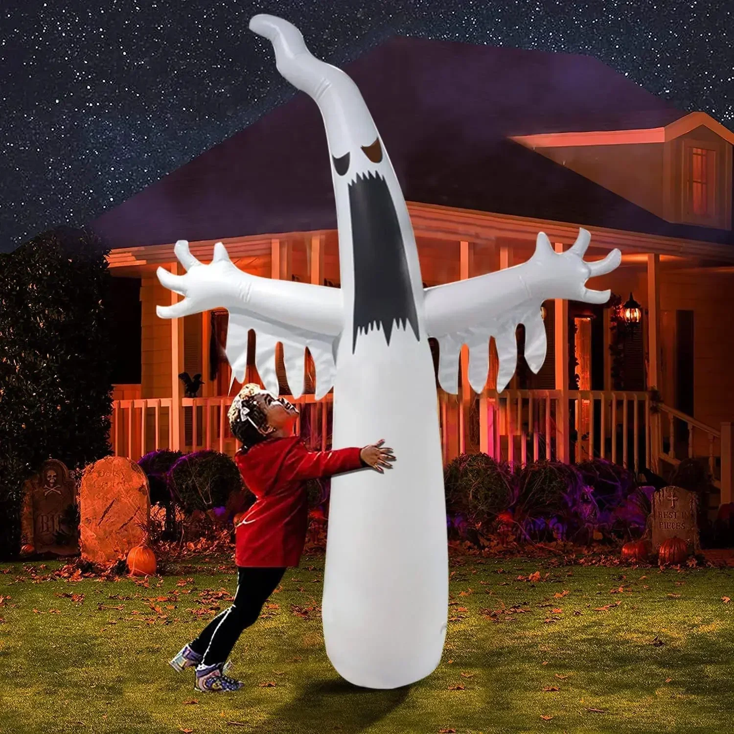 ฮาโลวีน Inflatable น่ากลัว Gho - Kids Outdoor Easter Toys บทวิจารณ์และราคา