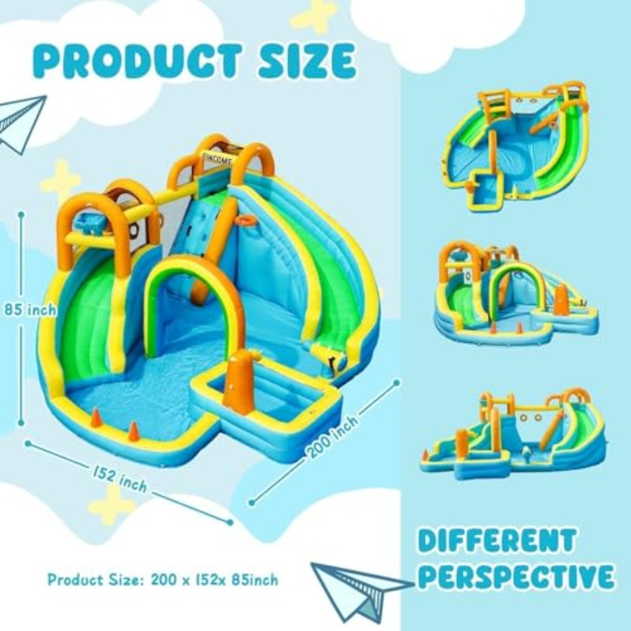สไลเดอร์น้ำเป่าลมสำหรับเด็กเล่ - Kids Outdoor Ball บทวิจารณ์และราคา
