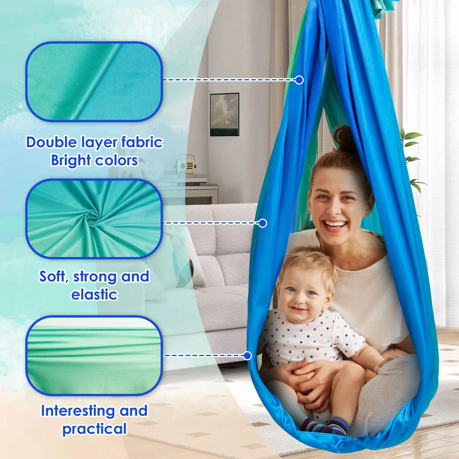 ชิงช้าสัมผัสสัมผัสอ่อนโยนสำหรั - Kids Outdoor Lounge บทวิจารณ์และราคา