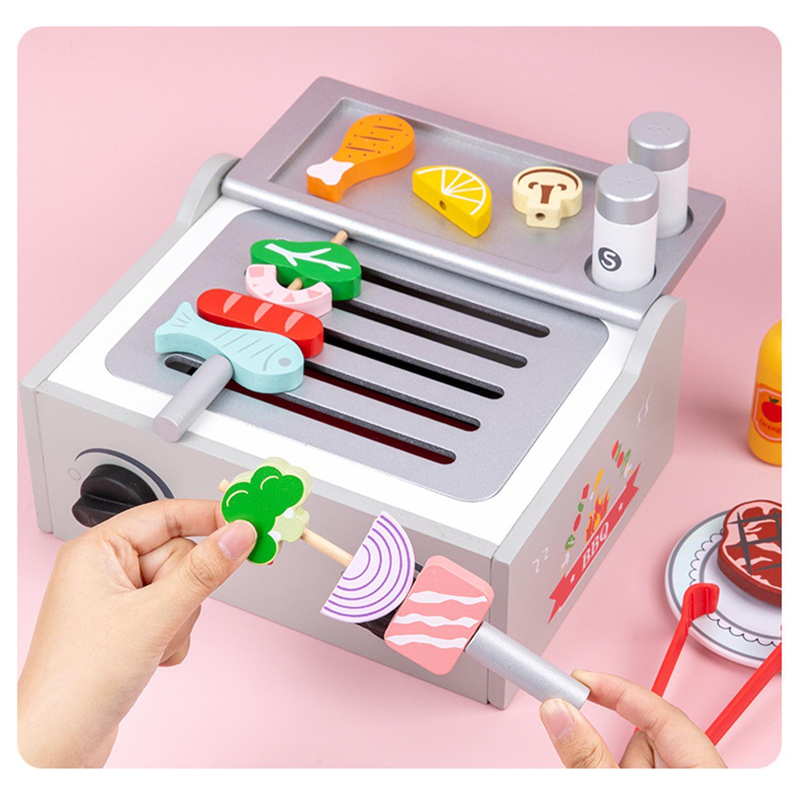 ชุดของเล่นบาร์บีคิวไม้สำหรับเด - Kids Outdoor Grill บทวิจารณ์และราคา