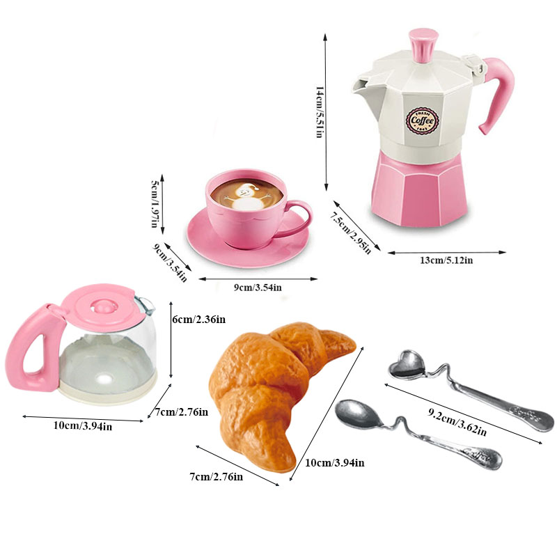 4/11PCS retend เล่นกาแฟจําลองช - Kids Outdoor House Accessories บทวิจารณ์และราคา