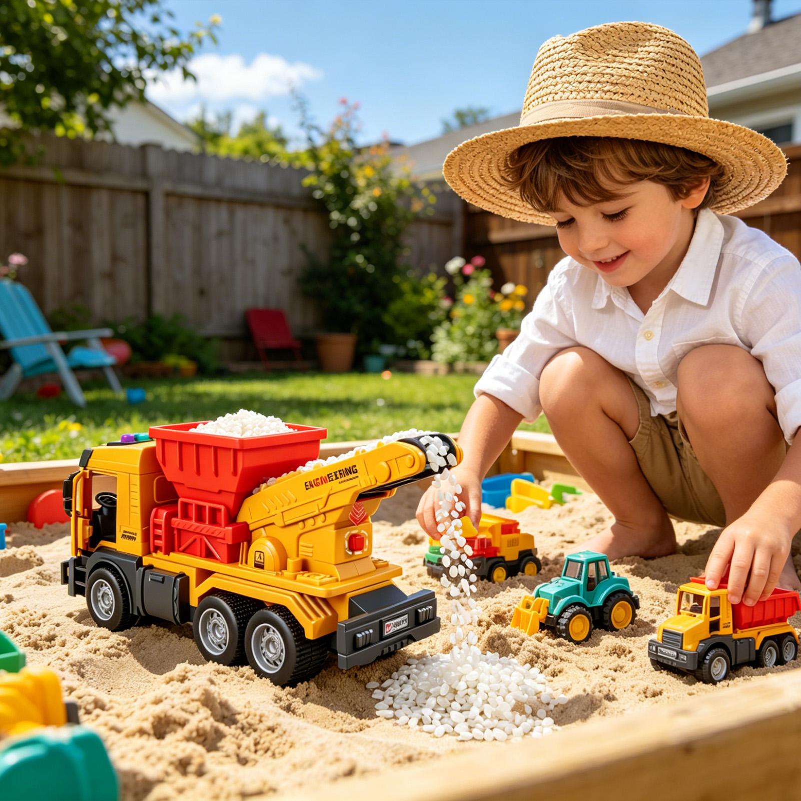 รถบรรทุกของเล่นไฟฟ้าพร้อมเสียง - Kids Outdoor Dump Truck บทวิจารณ์และราคา