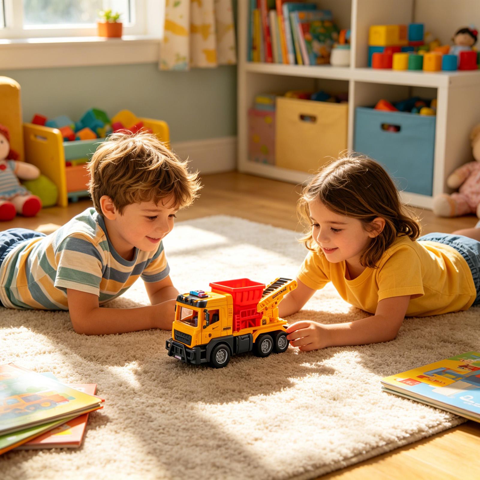 รถบรรทุกของเล่นไฟฟ้าพร้อมเสียง - Kids Outdoor Dump Truck บทวิจารณ์และราคา