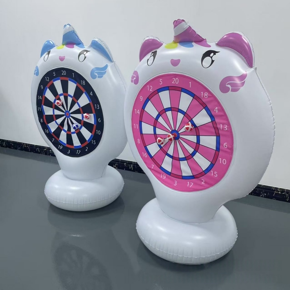 Inflatable Unicorn โยนเกมเป้าห - Kids Outdoor Easter Toys บทวิจารณ์และราคา
