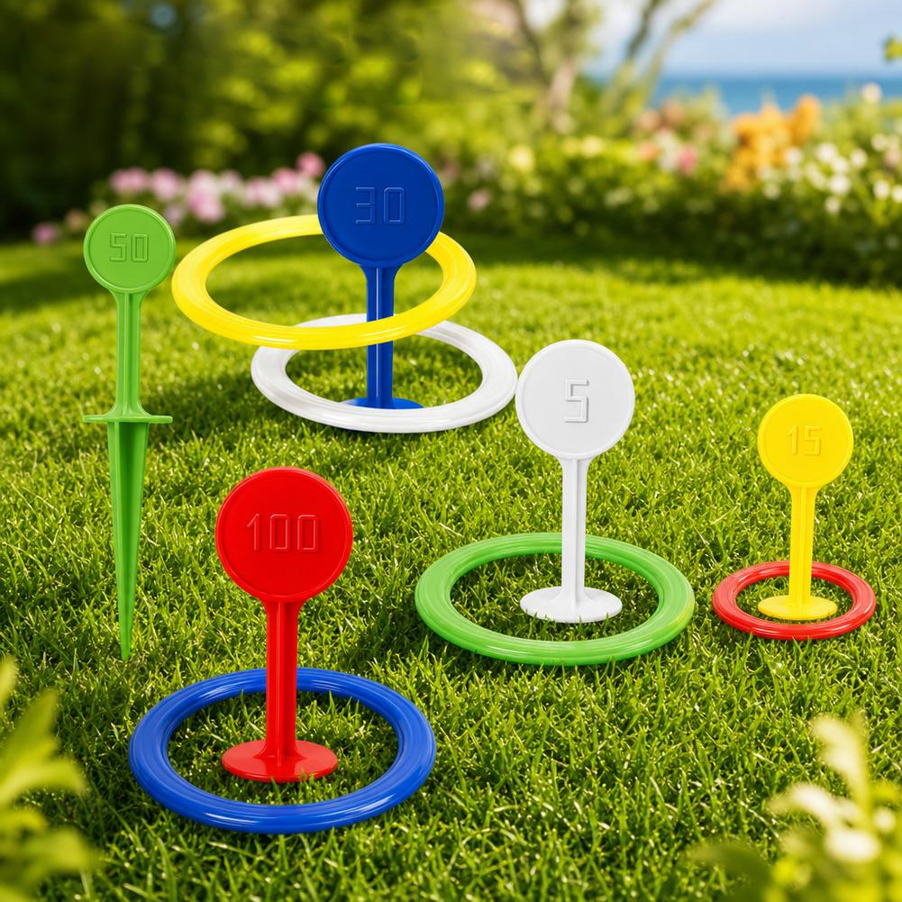 ชุดเกมโยนห่วงพลาสติกสำหรับเด็ก - Kids Outdoor Yard Toys บทวิจารณ์และราคา