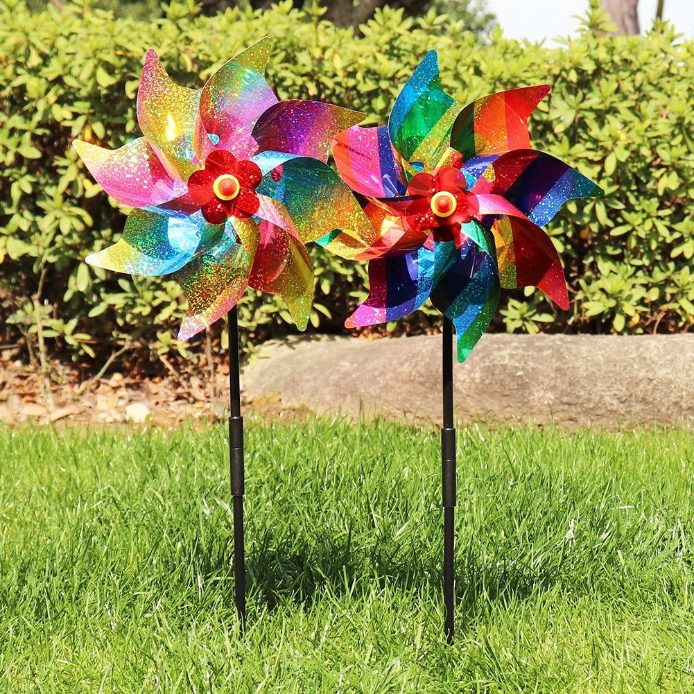Windmill Bird Repellent ตกแต่ง - Kids Outdoor Yard Toys บทวิจารณ์และราคา