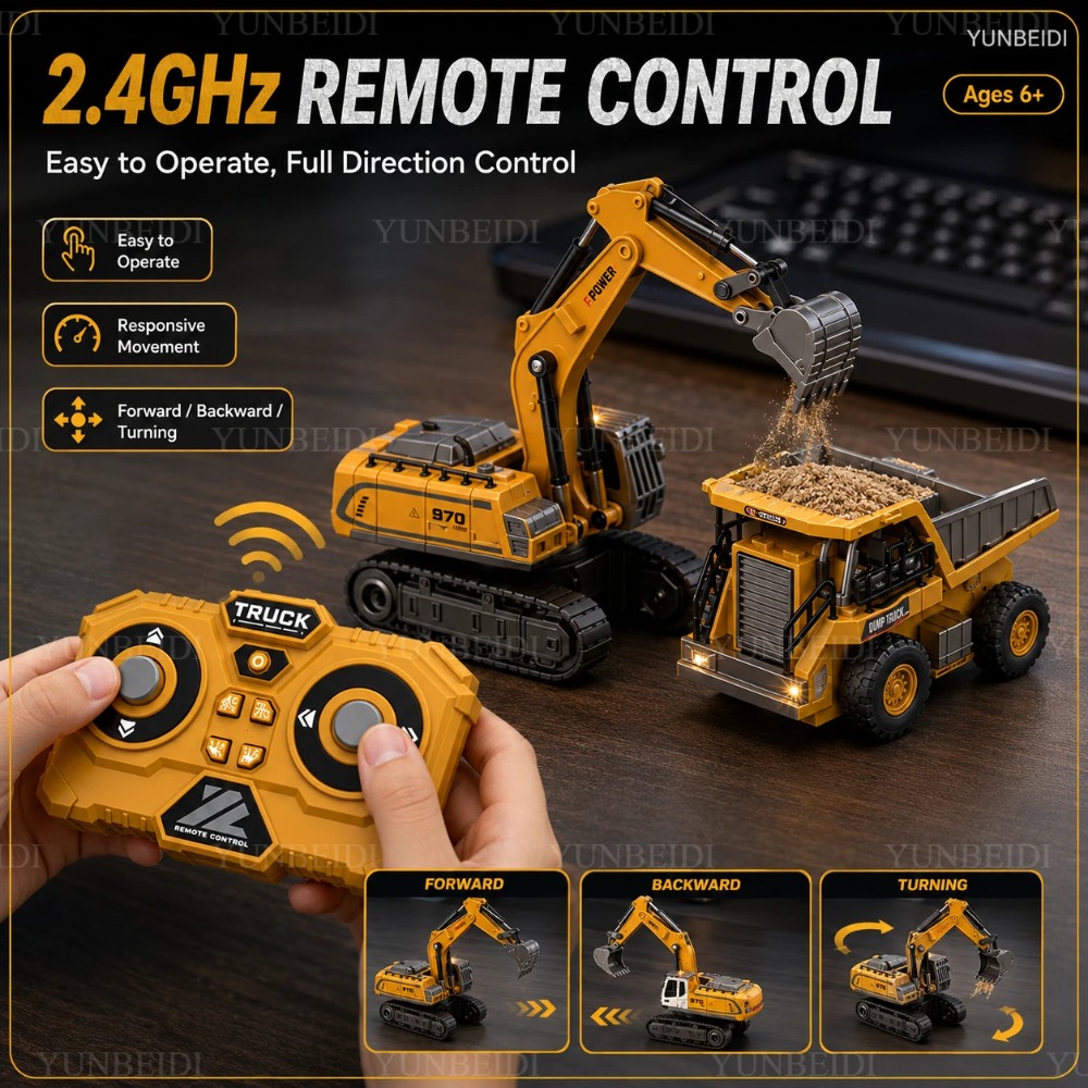 รถบังคับวิทยุขนาดเล็ก 1:64 รถย - Kids Outdoor Excavator บทวิจารณ์และราคา