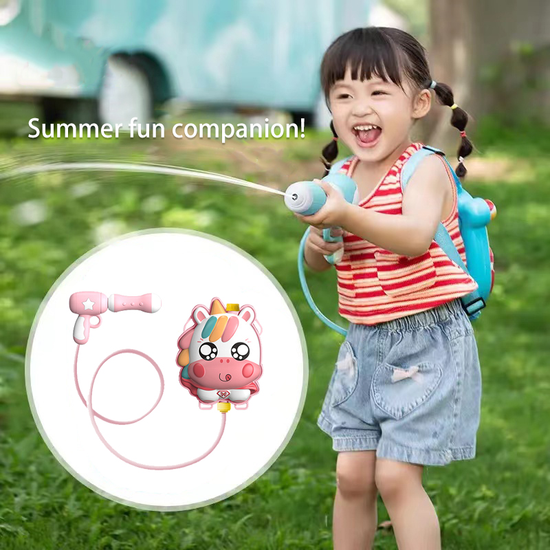 ปืนฉีดน้ำแบบสะพายหลังลายการ์ตู - Kids Outdoor Nature Toys บทวิจารณ์และราคา