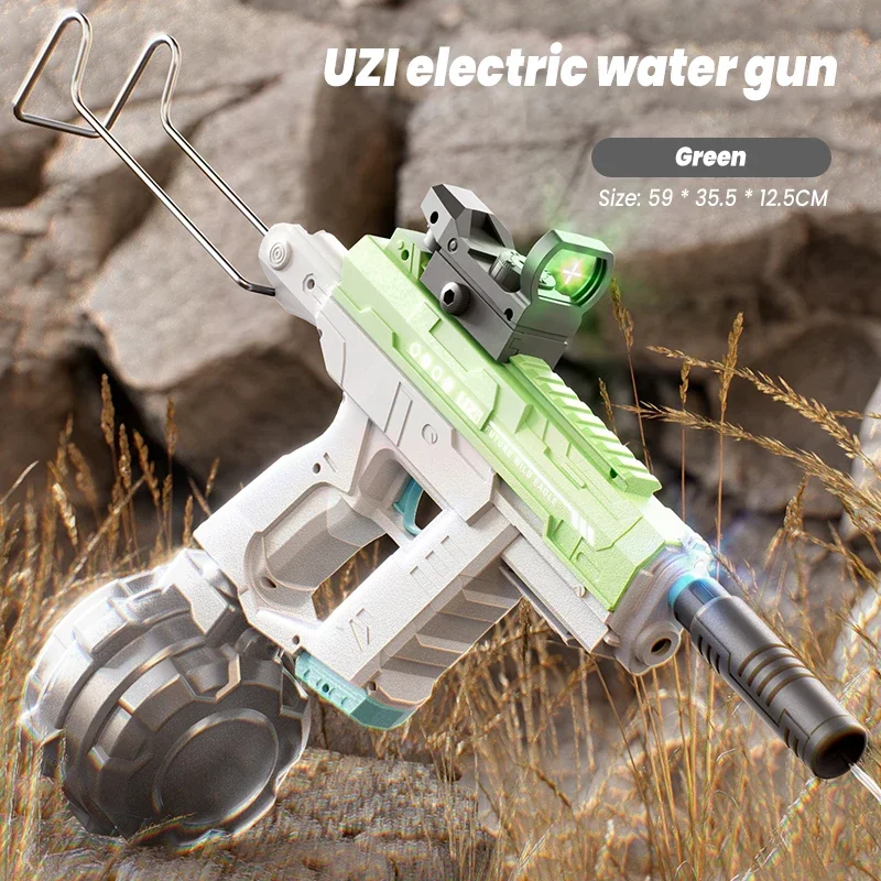 ปืนฉีดน้ำไฟฟ้า UZI แบบรวมสามฟั - Kids Outdoor Nature Toys บทวิจารณ์และราคา