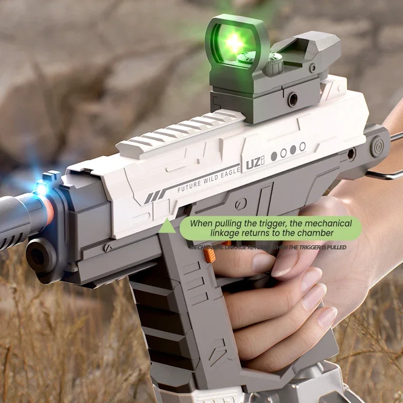 ปืนฉีดน้ำไฟฟ้า UZI แบบรวมสามฟั - Kids Outdoor Nature Toys บทวิจารณ์และราคา