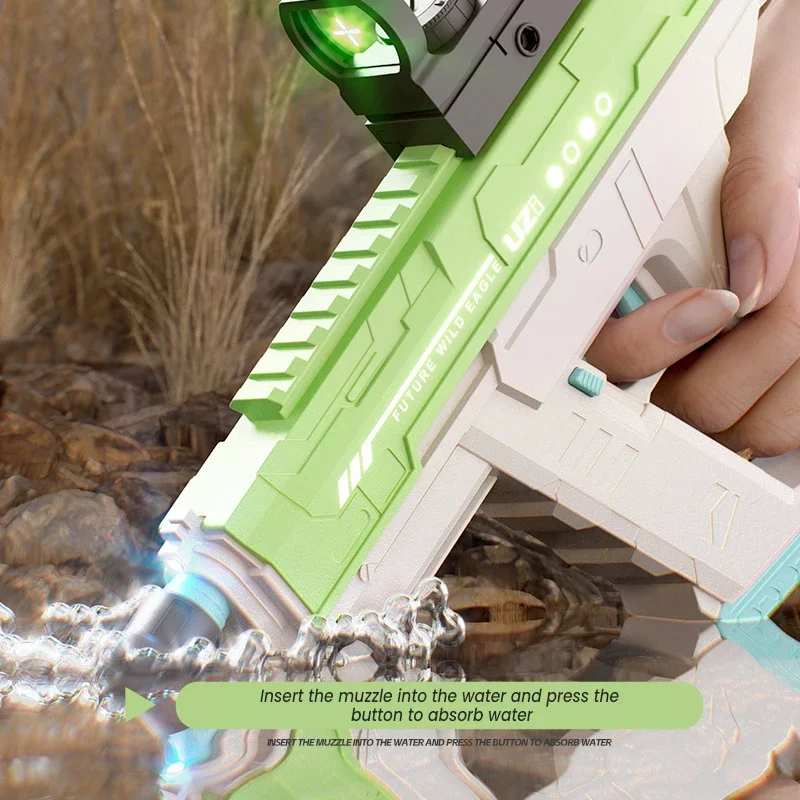 ปืนฉีดน้ำไฟฟ้า UZI แบบรวมสามฟั - Kids Outdoor Nature Toys บทวิจารณ์และราคา